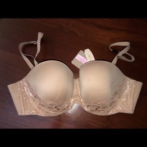 Nude Victoria secret convertible straps bra